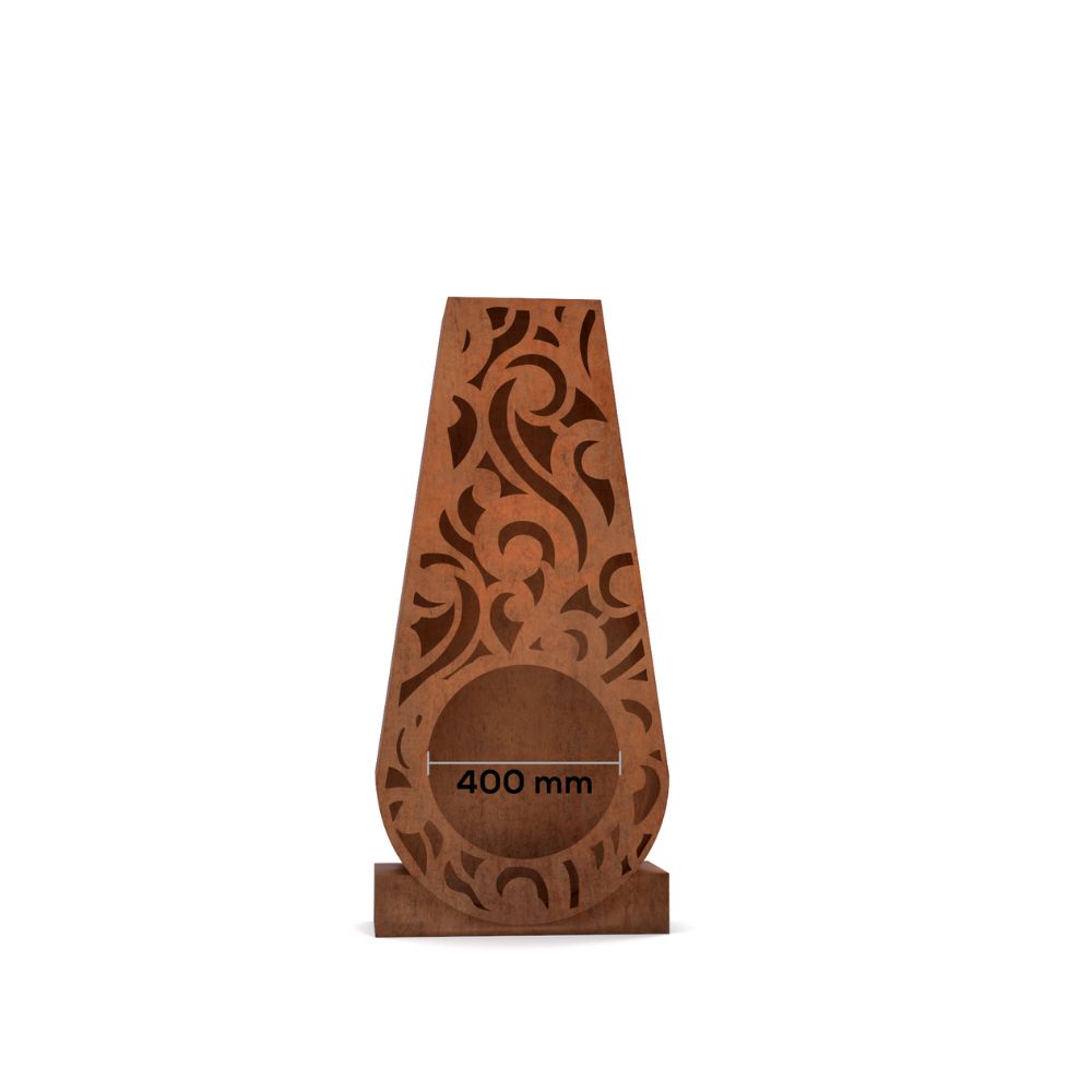 Corten Steel Aurora Fire Place - Tool Market 