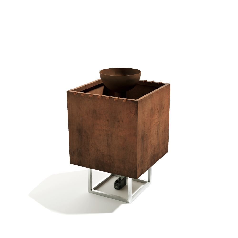 Corten Steel Babylon Garden Water Fountain - Tool Market 