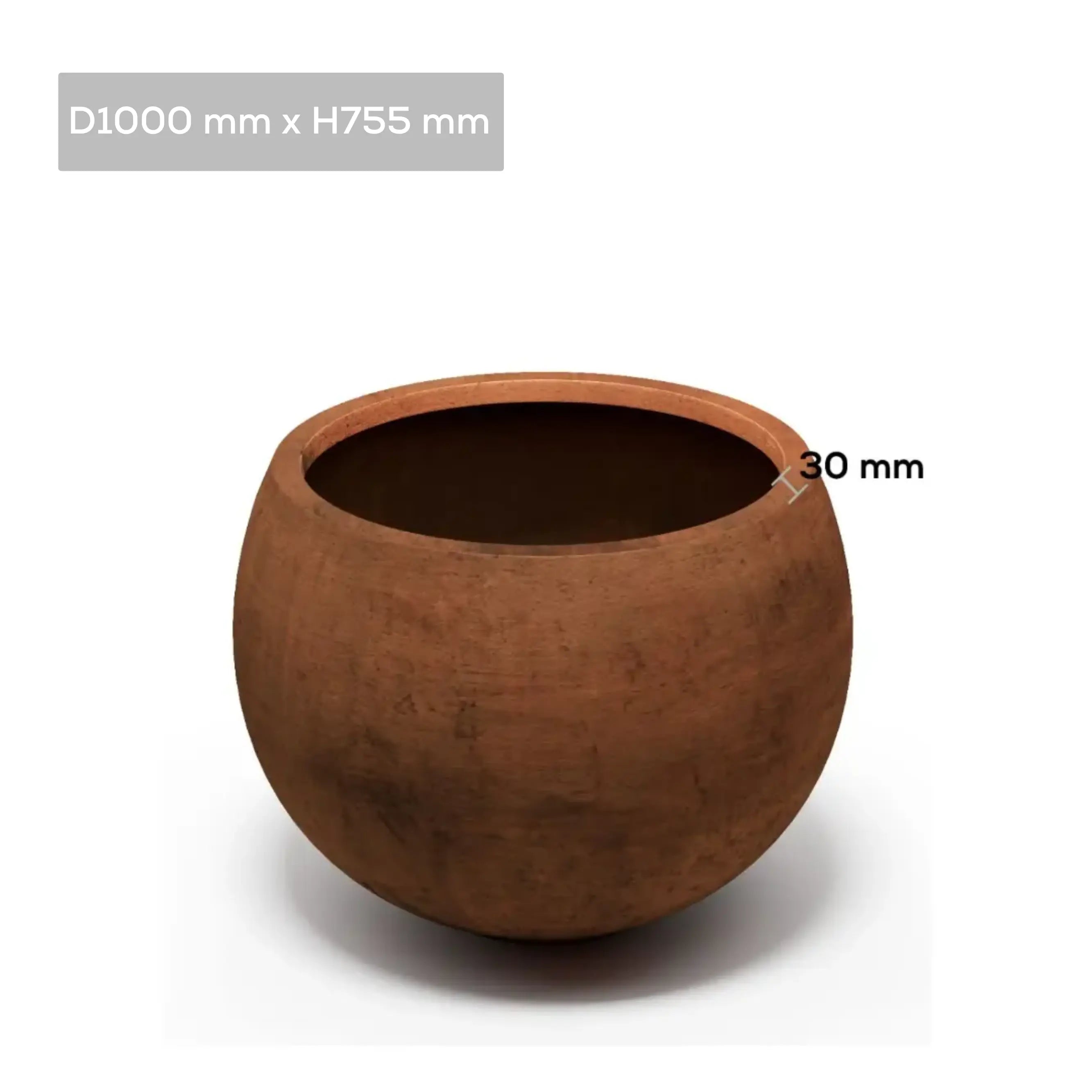 Corten Steel Botanic Bulbs Tree Planter - Tool Market 