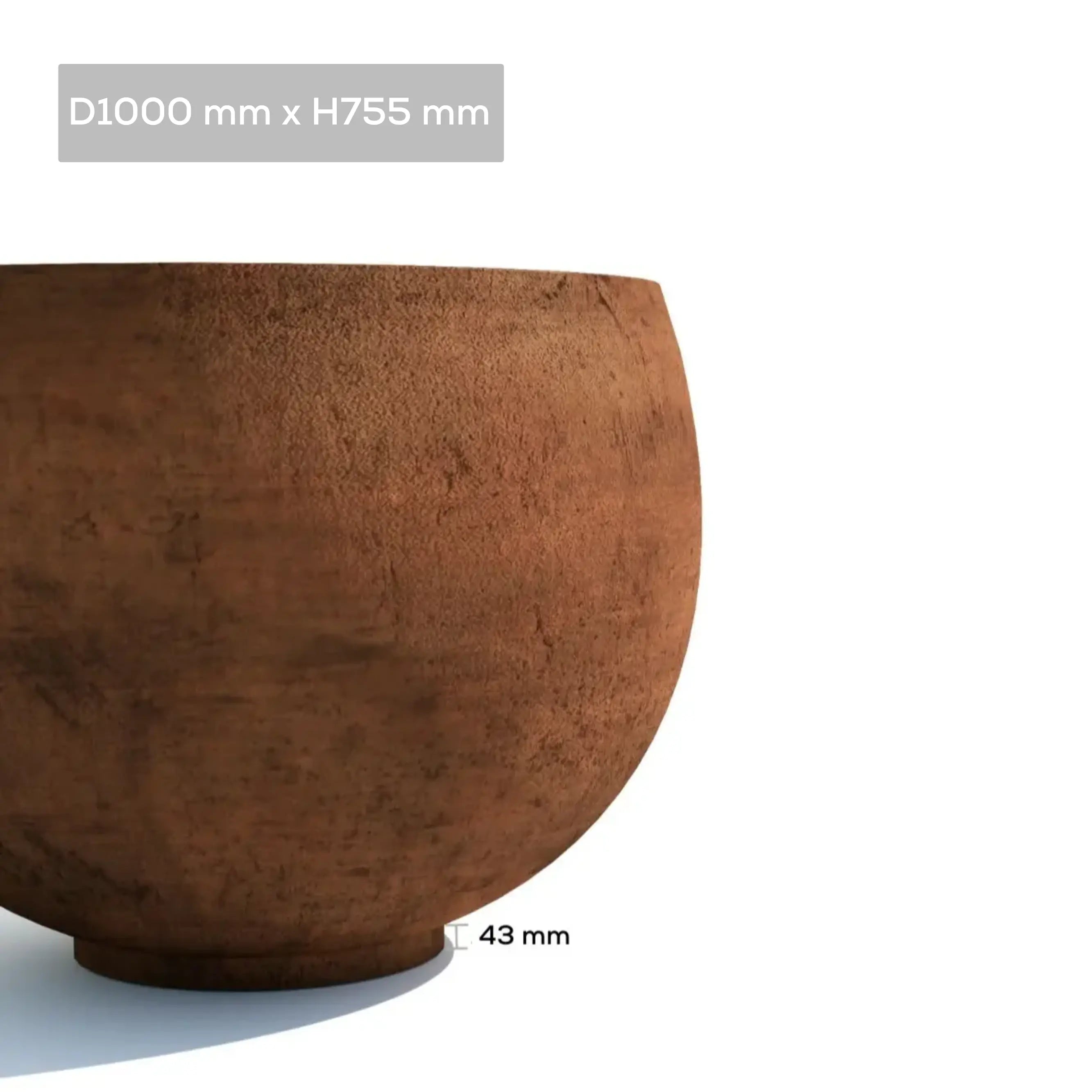 Corten Steel Botanic Bulbs Tree Planter - Tool Market 