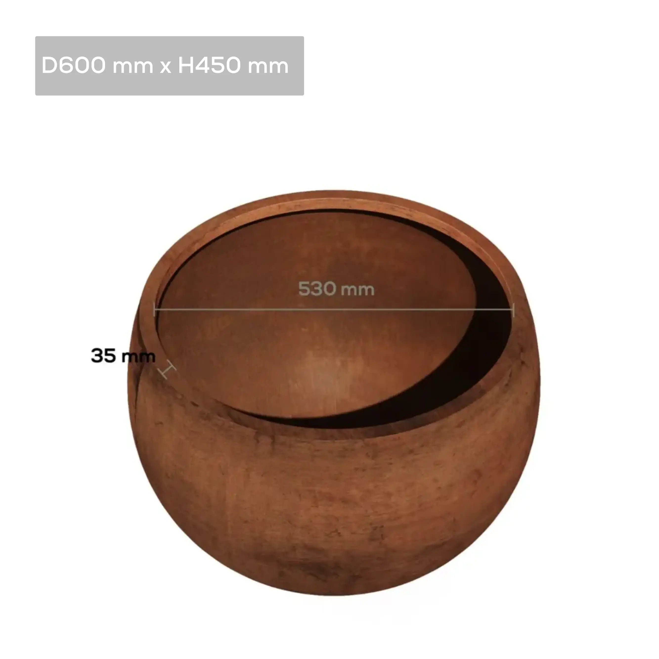 Corten Steel Botanic Bulbs Tree Planter - Tool Market 