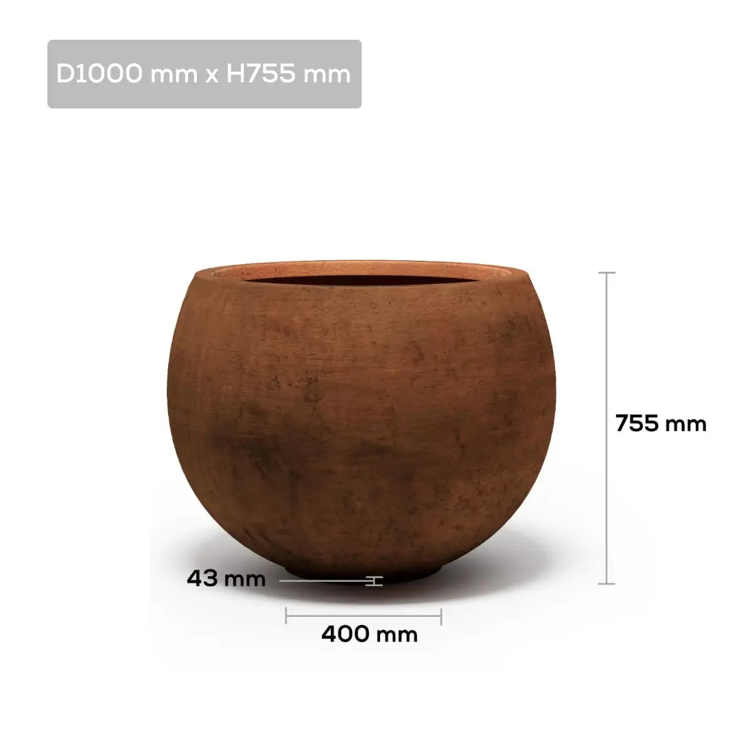 Corten Steel Botanic Bulbs Tree Planter - Tool Market 
