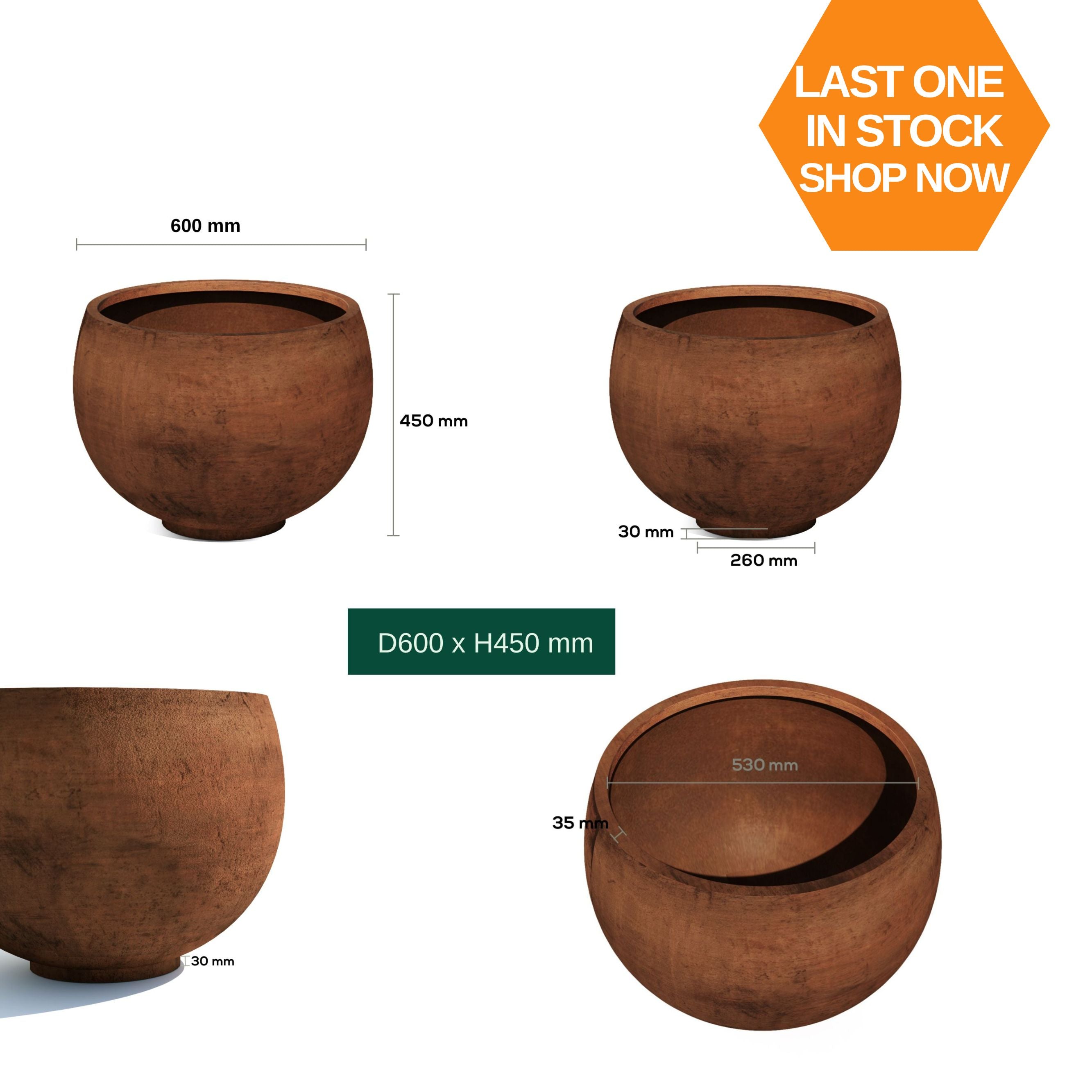 Corten Steel Botanic Bulbs Tree Planter - Tool Market 