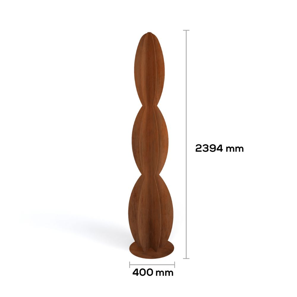 Corten Steel Cactus Sculpture Set - Tool Market 