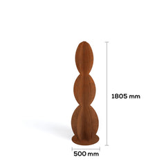 Corten Steel Cactus Sculpture Set - Tool Market 