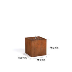 Corten Steel Cubic Water Fountain - Tool Market 
