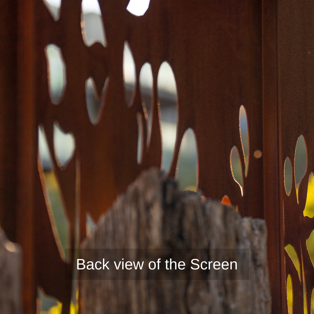 Corten Steel Dream Time Garden Screen Set