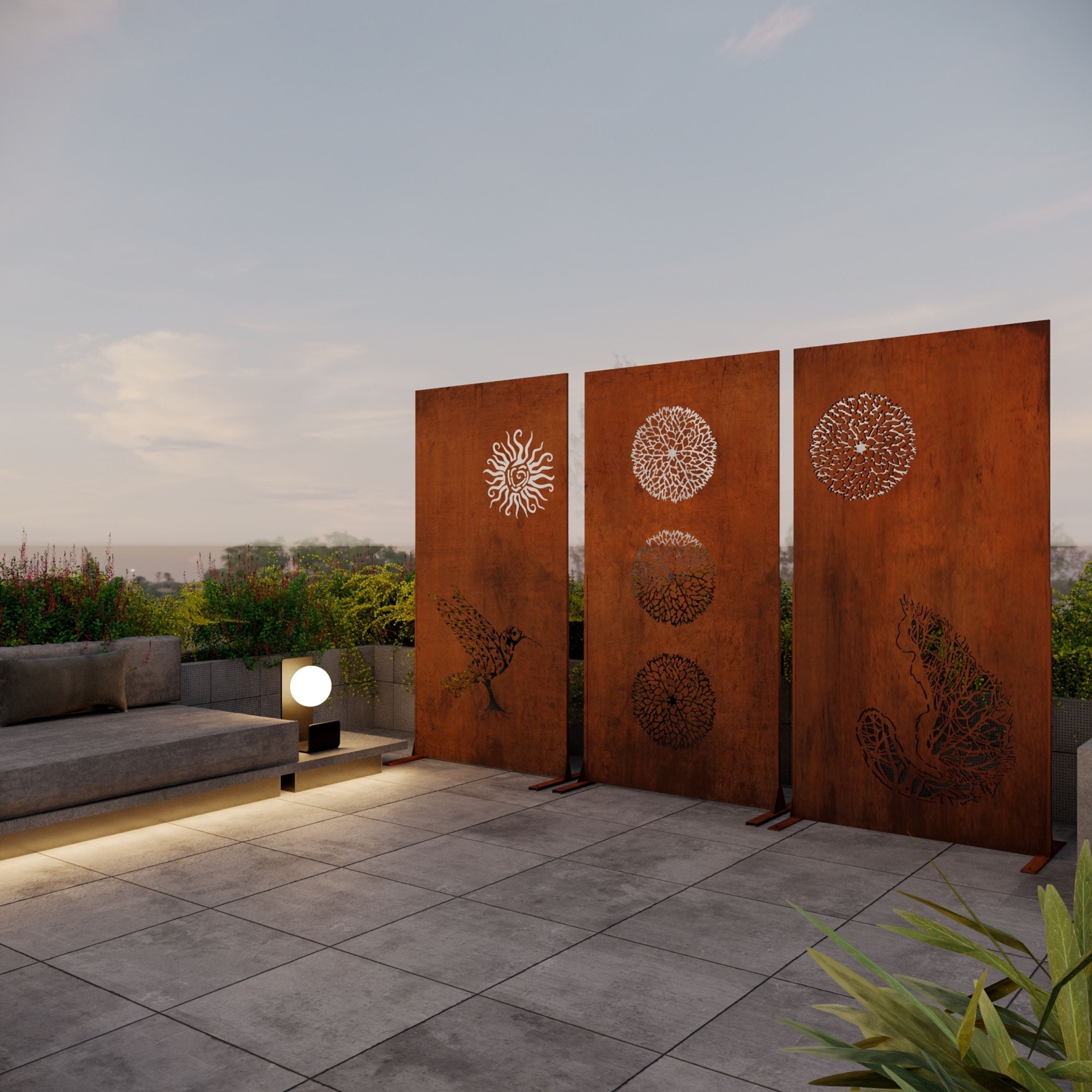 Corten Steel Early Bird Screen - Tool Market 