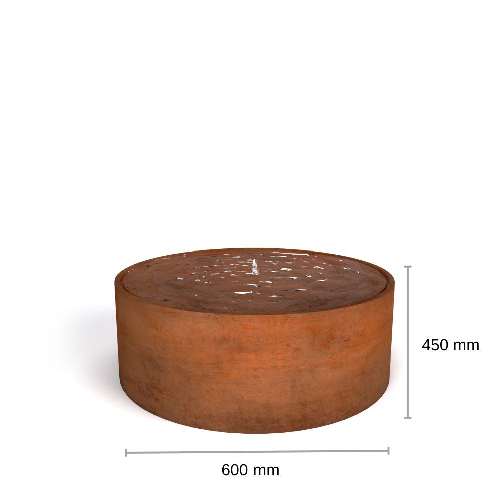 Corten Steel Eden Garden Classic Water Fountain - Tool Market