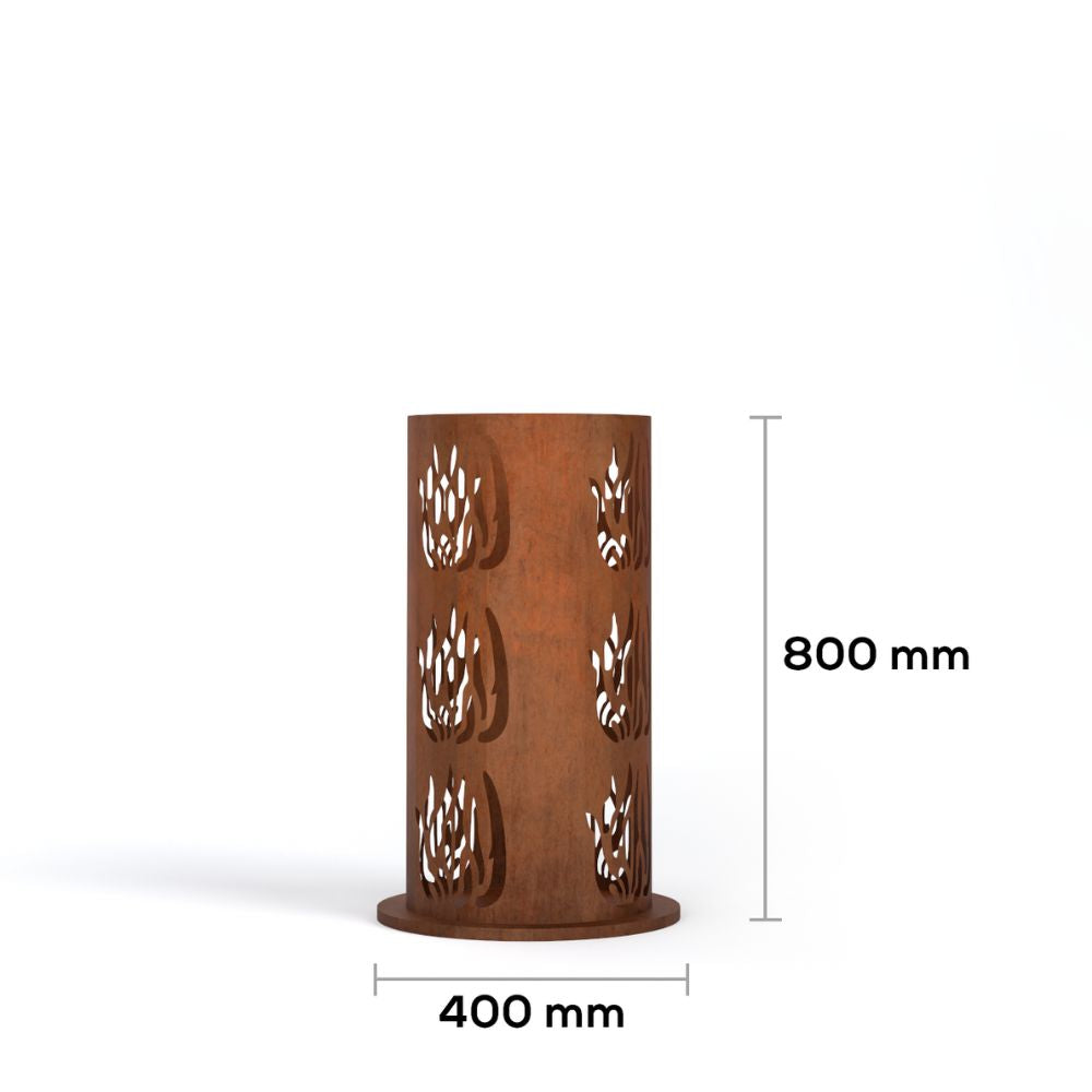 Corten Steel Ember Vault Fire Place - Tool Market 