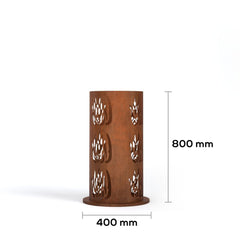 Corten Steel Ember Vault Fire Place - Tool Market 