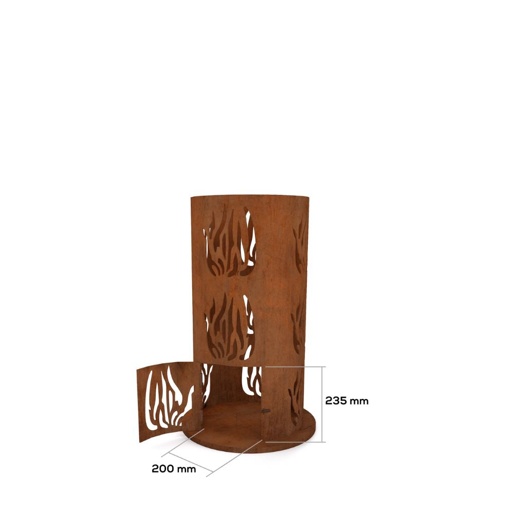 Corten Steel Ember Vault Fire Place - Tool Market 