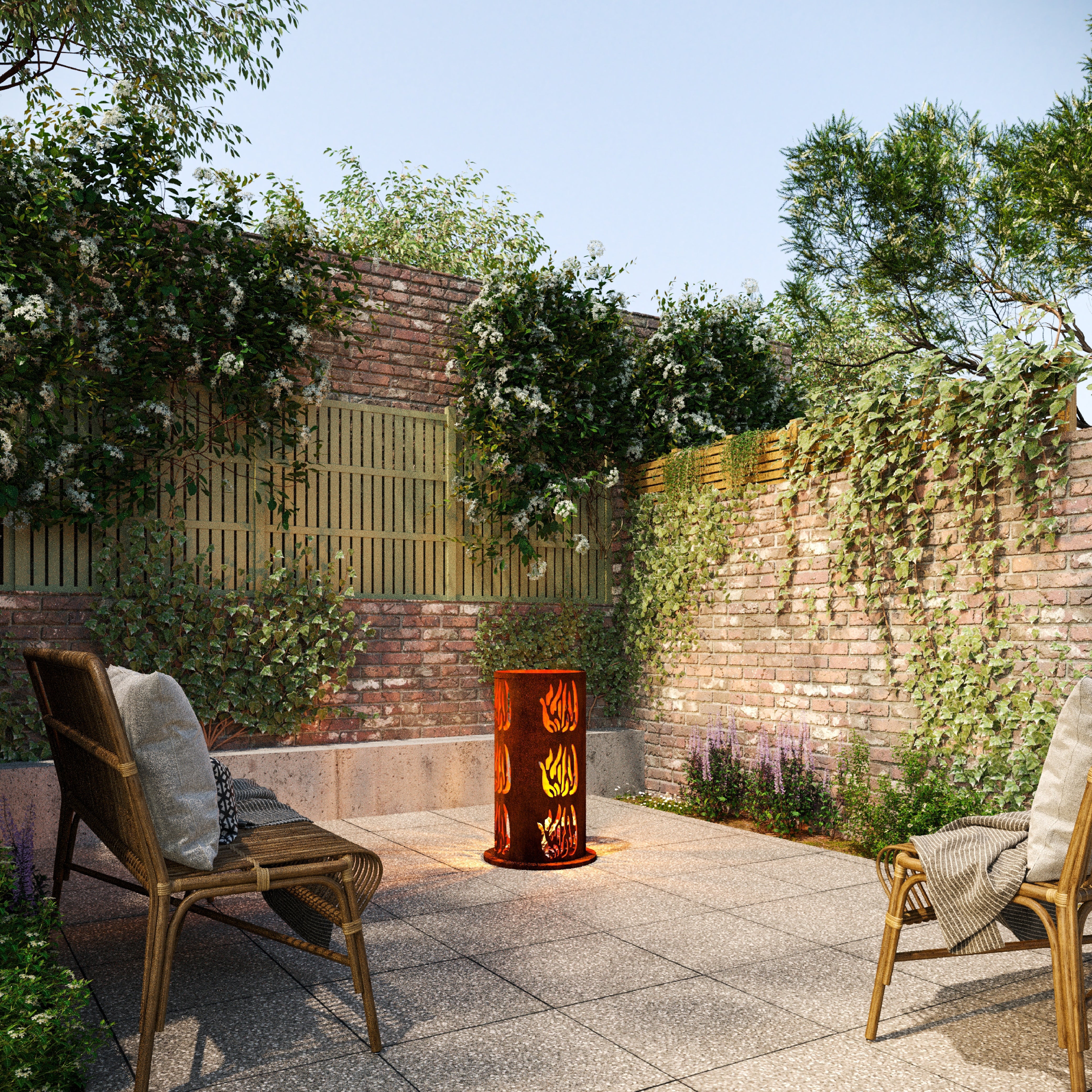 Ember Vault  Fire Place in outdoor area