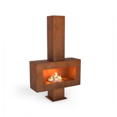 Corten Steel Grand Hearth Fire Place - Tool Market 