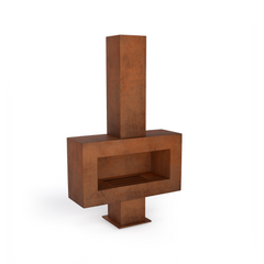 Corten Steel Grand Hearth Fire Place - Tool Market 