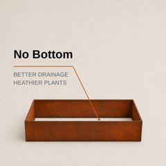 Corten Steel Grande Harvest Garden Bed