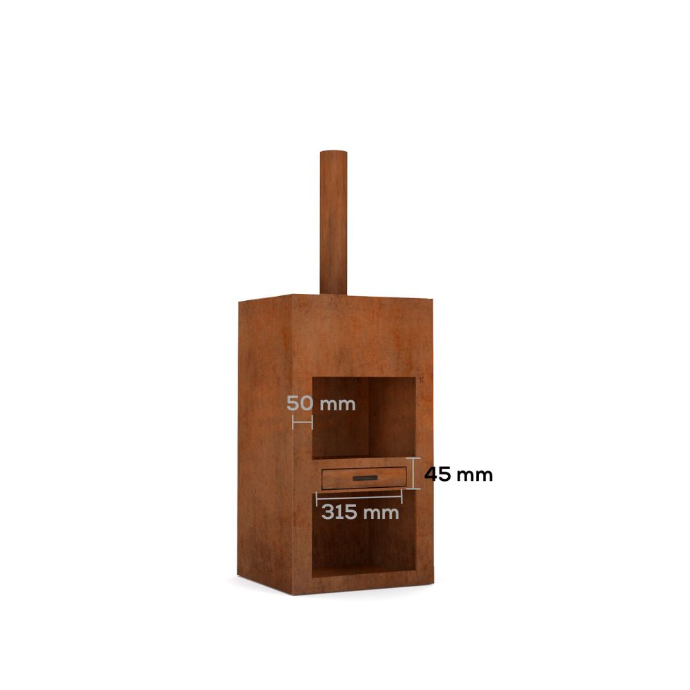 Corten Steel Heat Haven Fire Place - Tool Market 