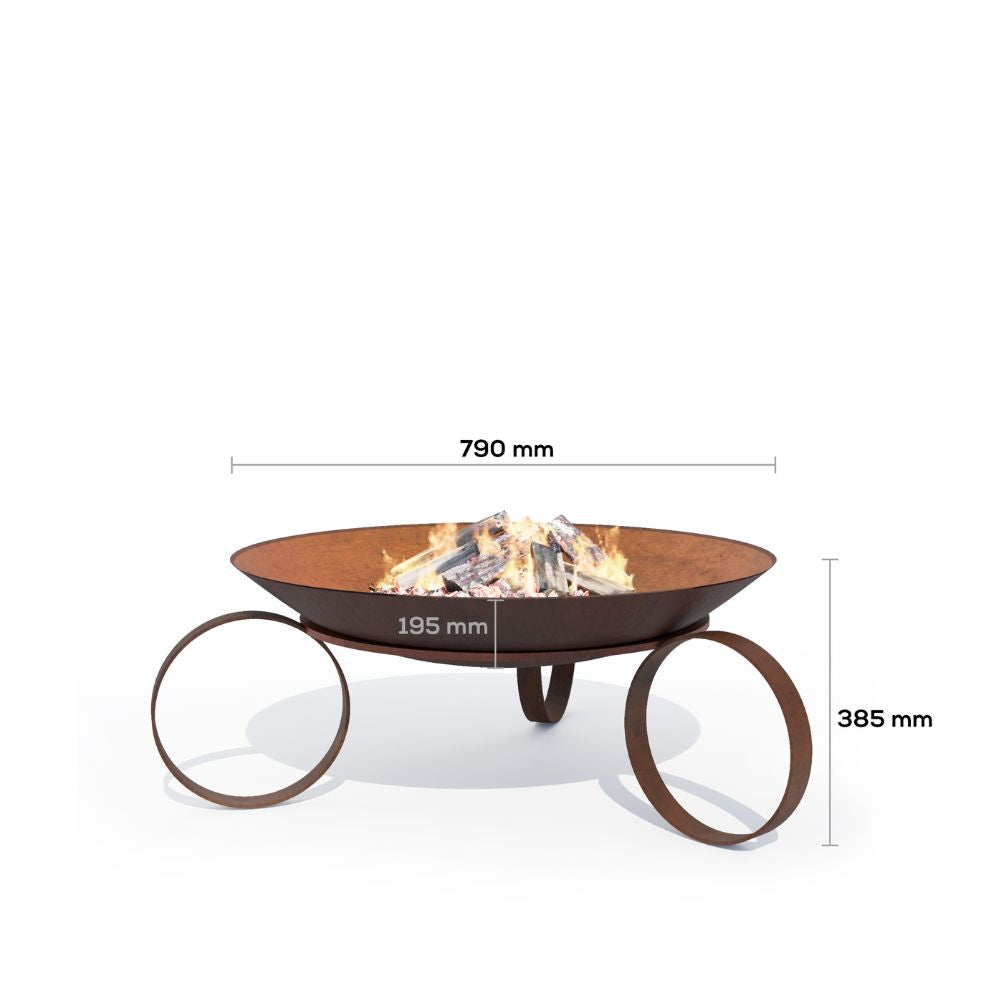 Corten Steel Hellenic Fire Pit