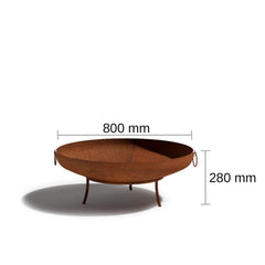 Corten Steel Hestia Fire Pit - Tool Market 