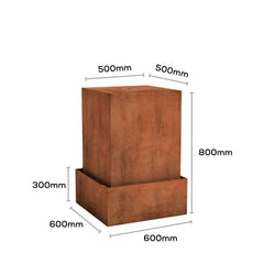 Corten Steel Infinity Water Fountain