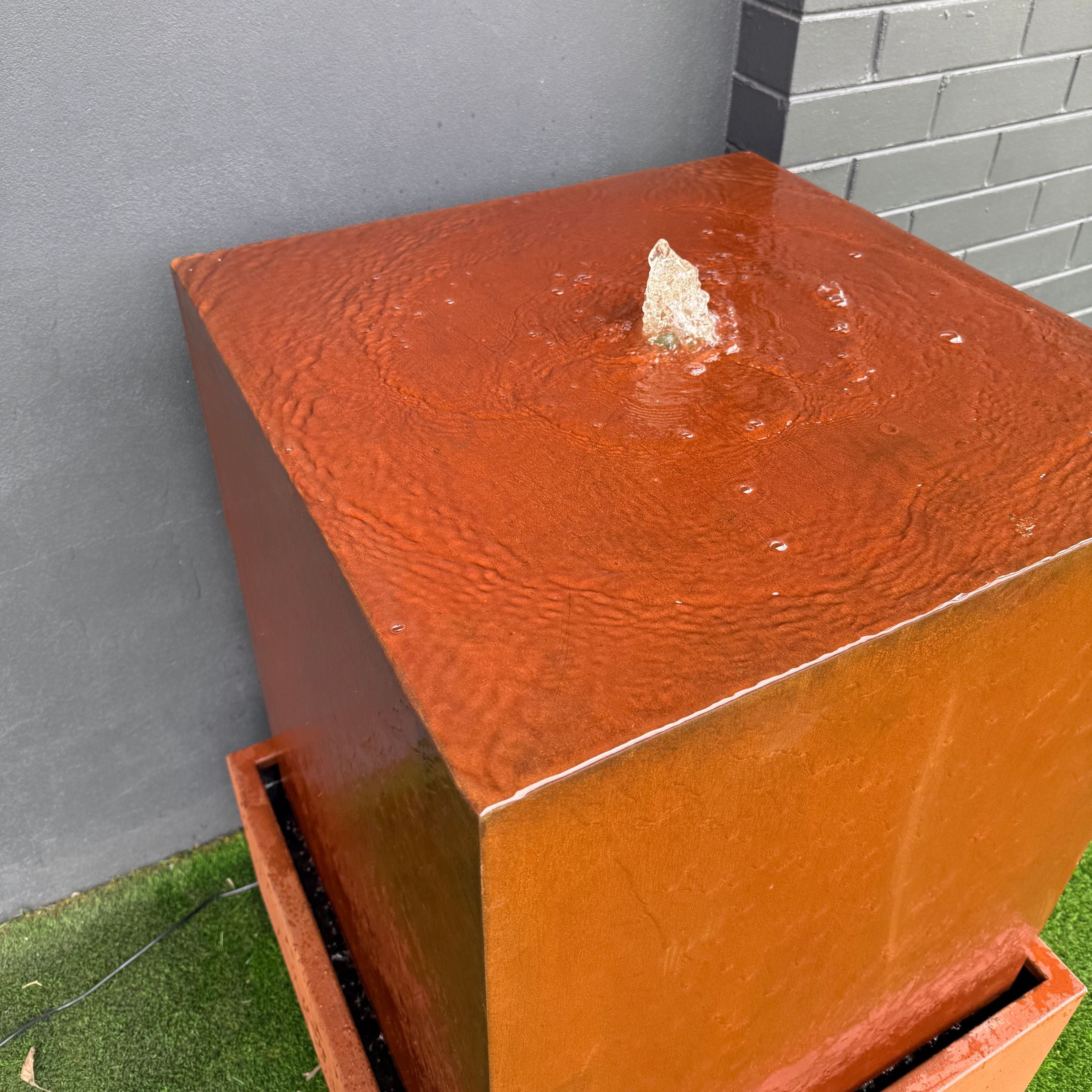 Corten Steel Infinity Water Fountain - Tool Market 