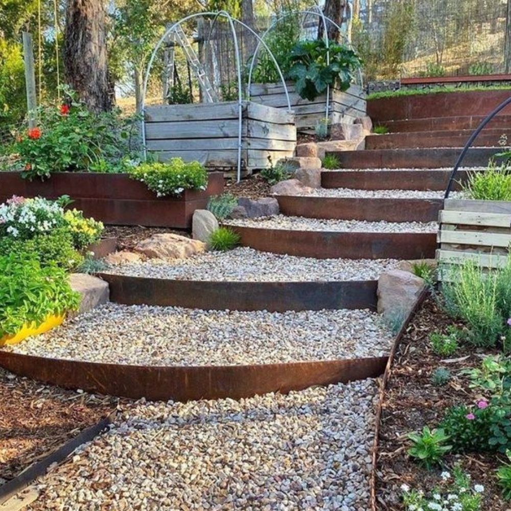 Corten Steel Opulent Garden Edging - Tool Market 