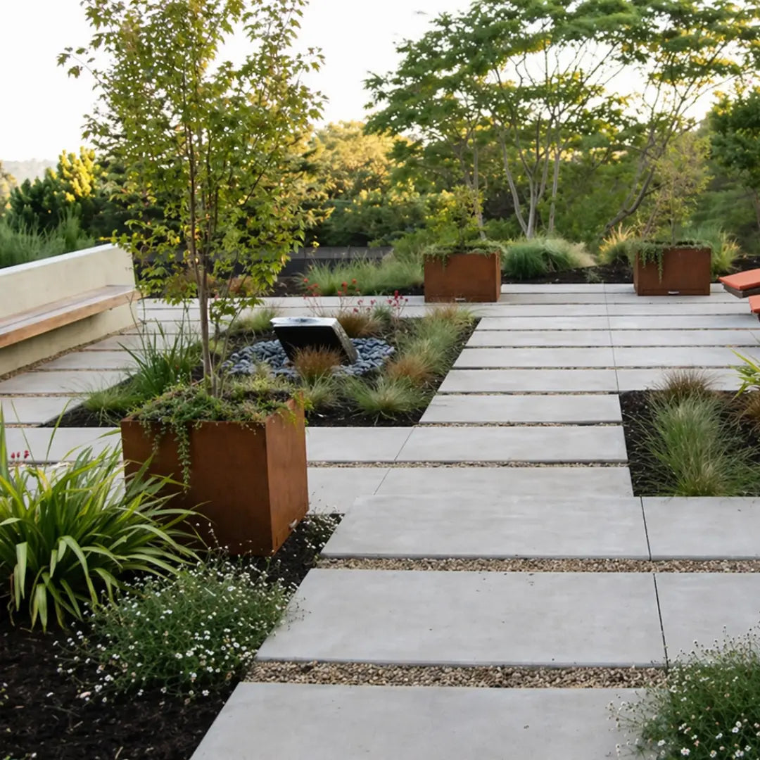 Corten Steel VitaSquare Classic Plant Pot - Tool Market 