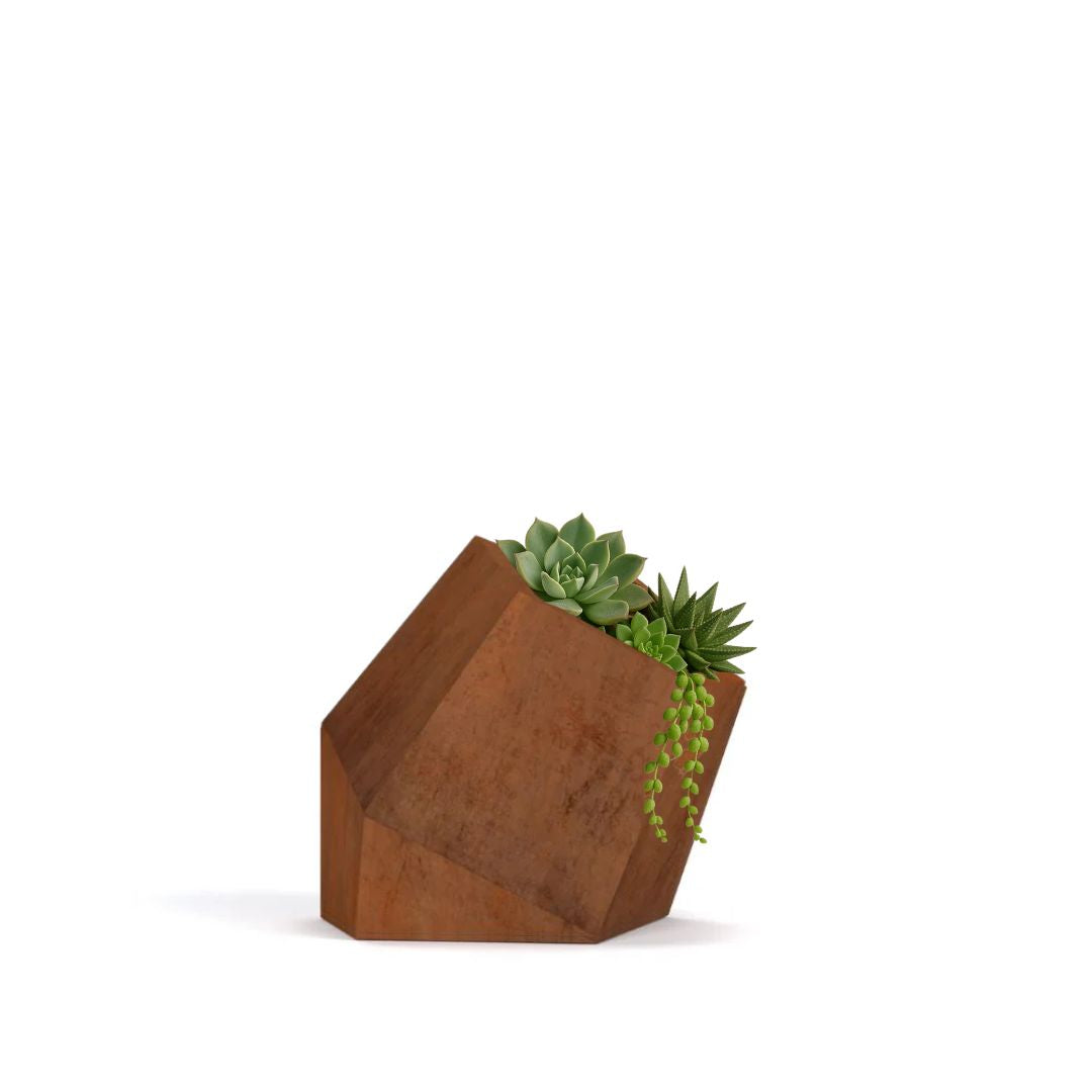 Pentagonal Pot Corten Steel Pentagon Planter Pot – Tool Market