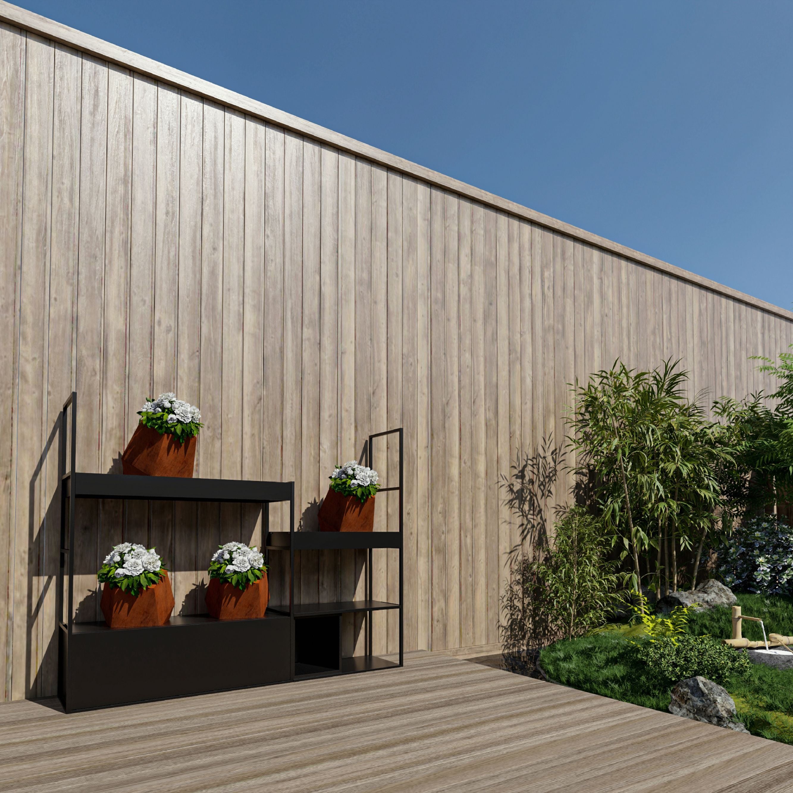 Pentagonal Pot Corten Steel Pentagon Planter Pot – Tool Market