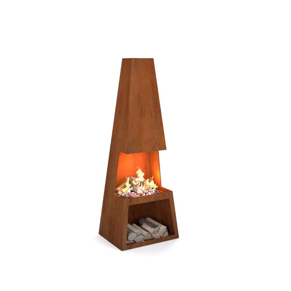 Corten Steel Pinnacle Fire Place - Tool Market 