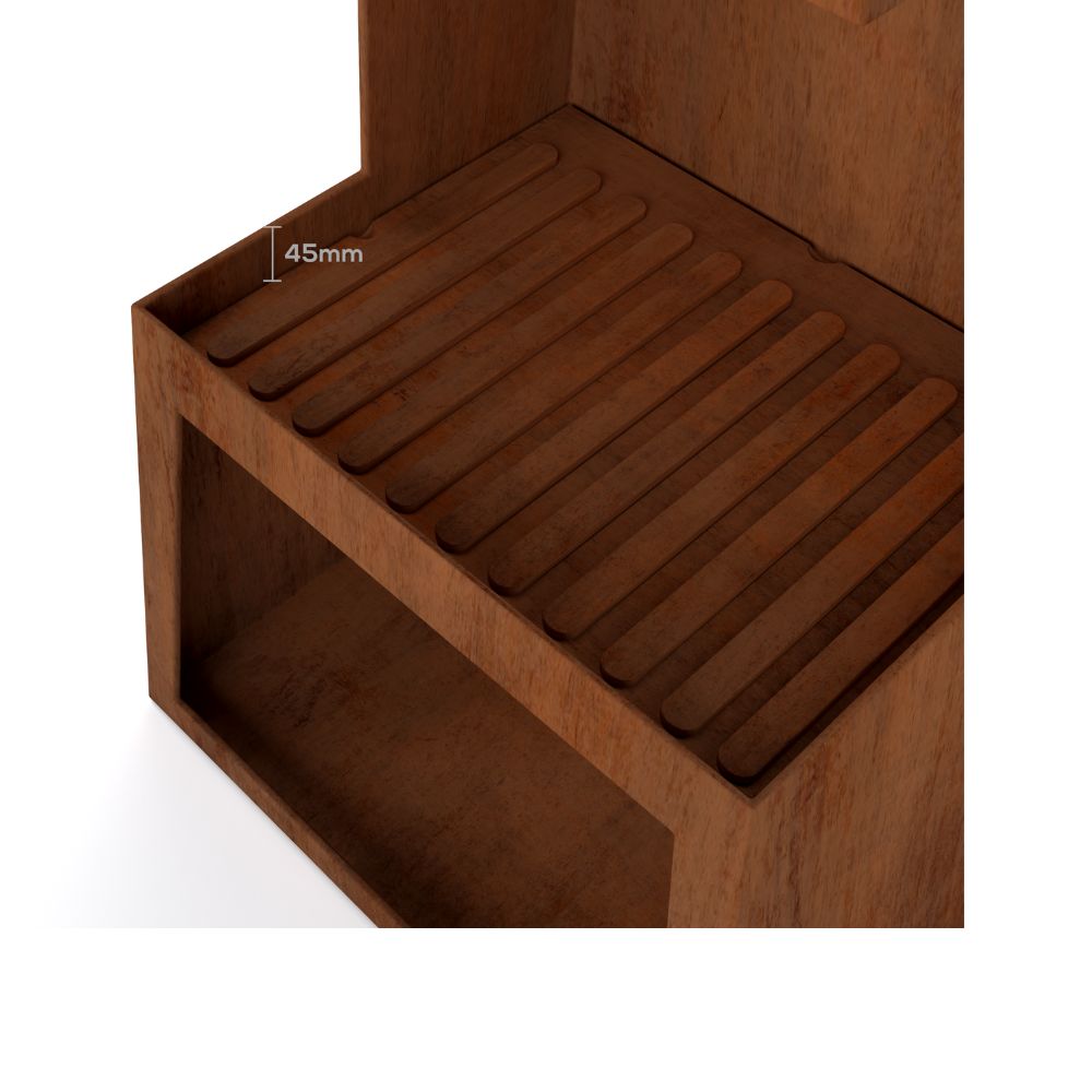 Corten Steel Pinnacle Fire Place - Tool Market 