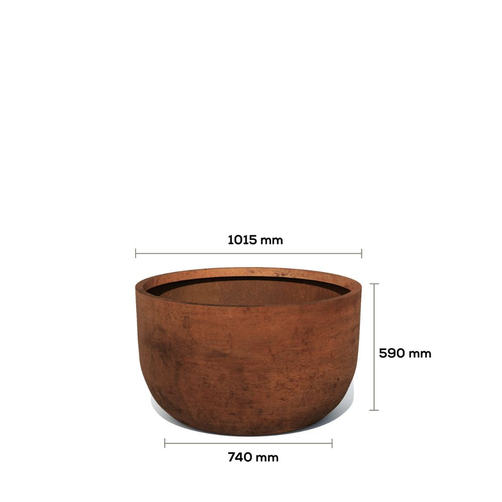 Corten Steel Pisces Water Pond Planter - Tool Market 