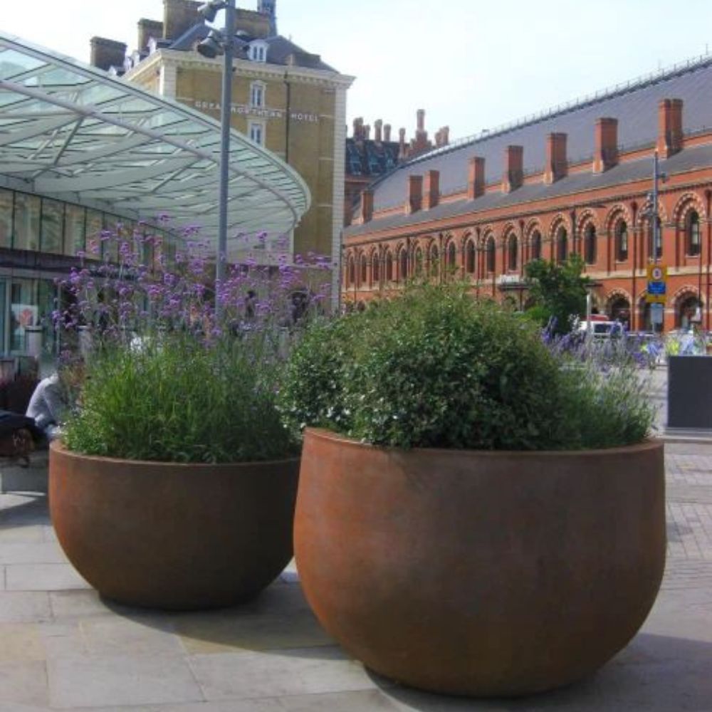 Corten Steel Pisces Water Pond Planter - Tool Market 