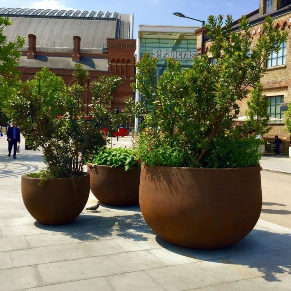Corten Steel Pisces Water Pond Plante - Tool Market 