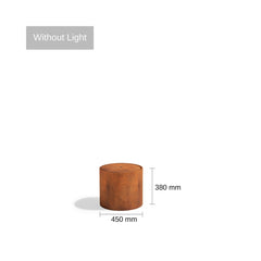 Corten Steel Rita Round Narrow Water Fountain - Tool Market 