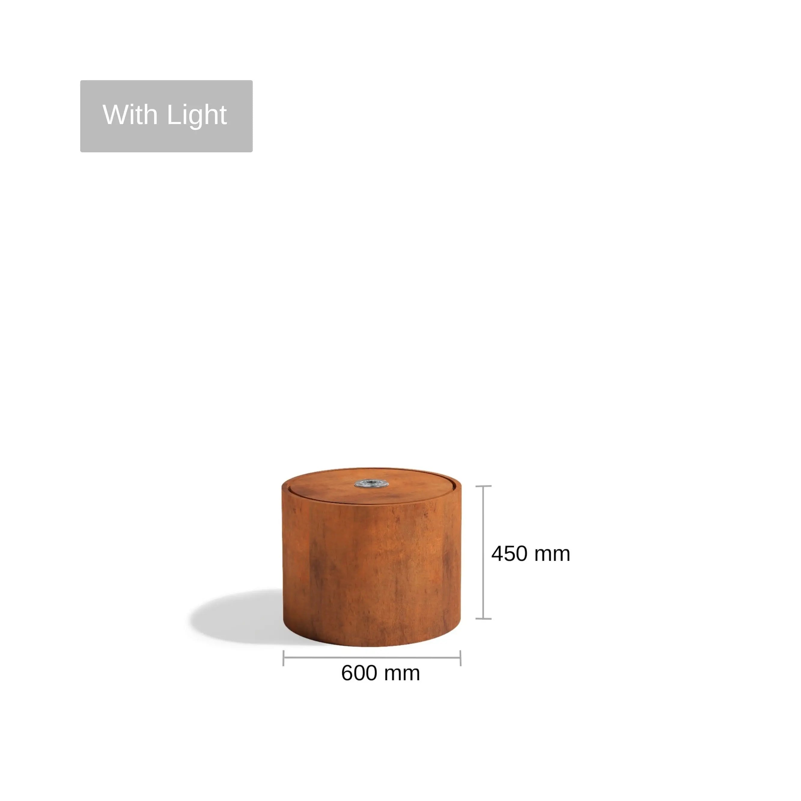 Corten_Steel_Rita_Round_Narrow_Water_Fountain_sale - Tool Market 