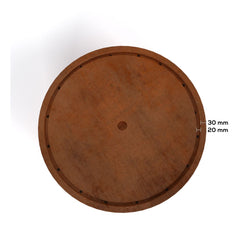 Corten Steel Rita Round Narrow Water Fountain - Tool Market 