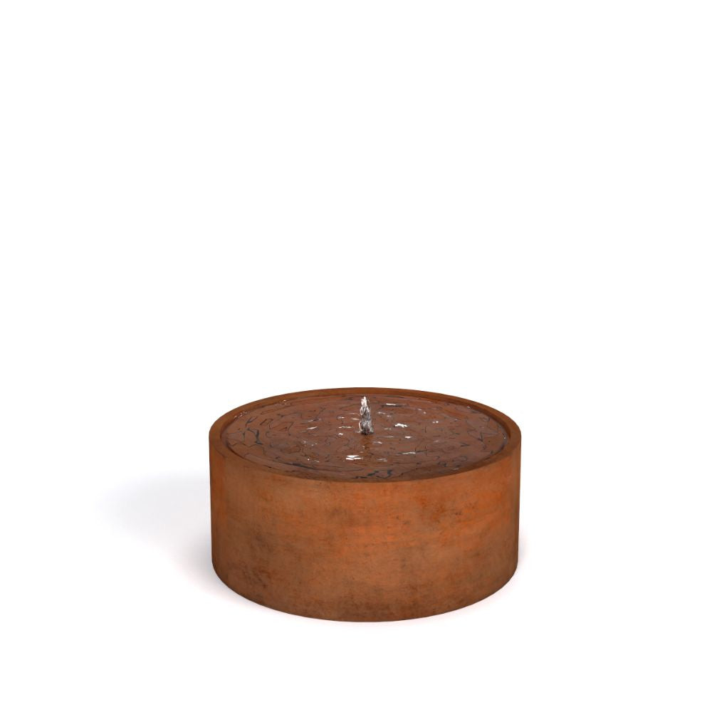 Corten Steel Round Water Fountain - Tool Market 