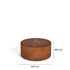 Corten Steel Round Water Fountain - Tool Market 