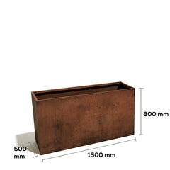 Corten Steel Sentinel Garden Planter Pot Range - Tool Market 