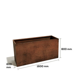 Corten Steel Sentinel Garden Planter Pot Range - Tool Market 