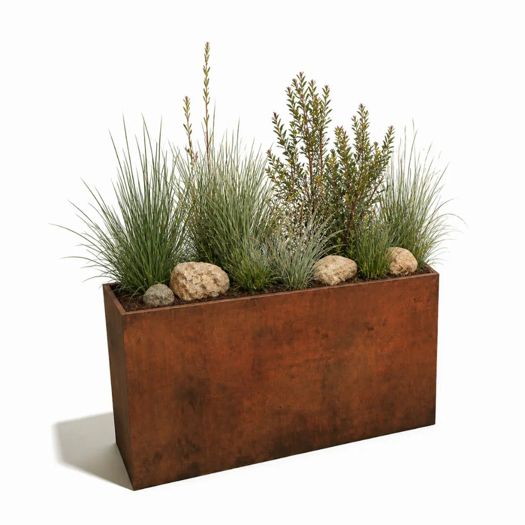 Corten Steel Sentinel Garden Planter Pot Range - Tool Market 