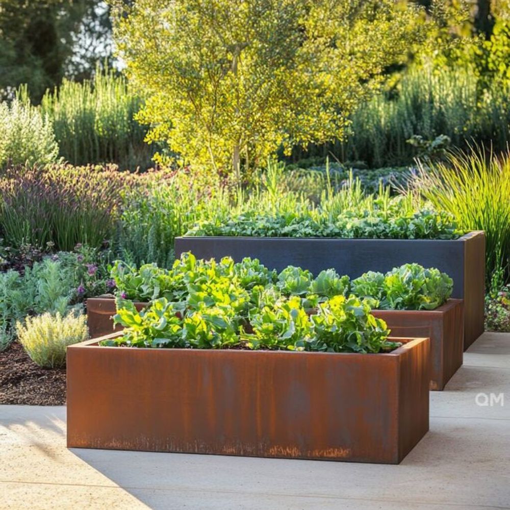 Corten Steel Sentinel Garden Planter Pot Range - Tol Market 