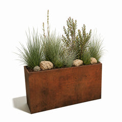 Corten Steel Sentinel Garden Planter Pot Range - Tool Market 
