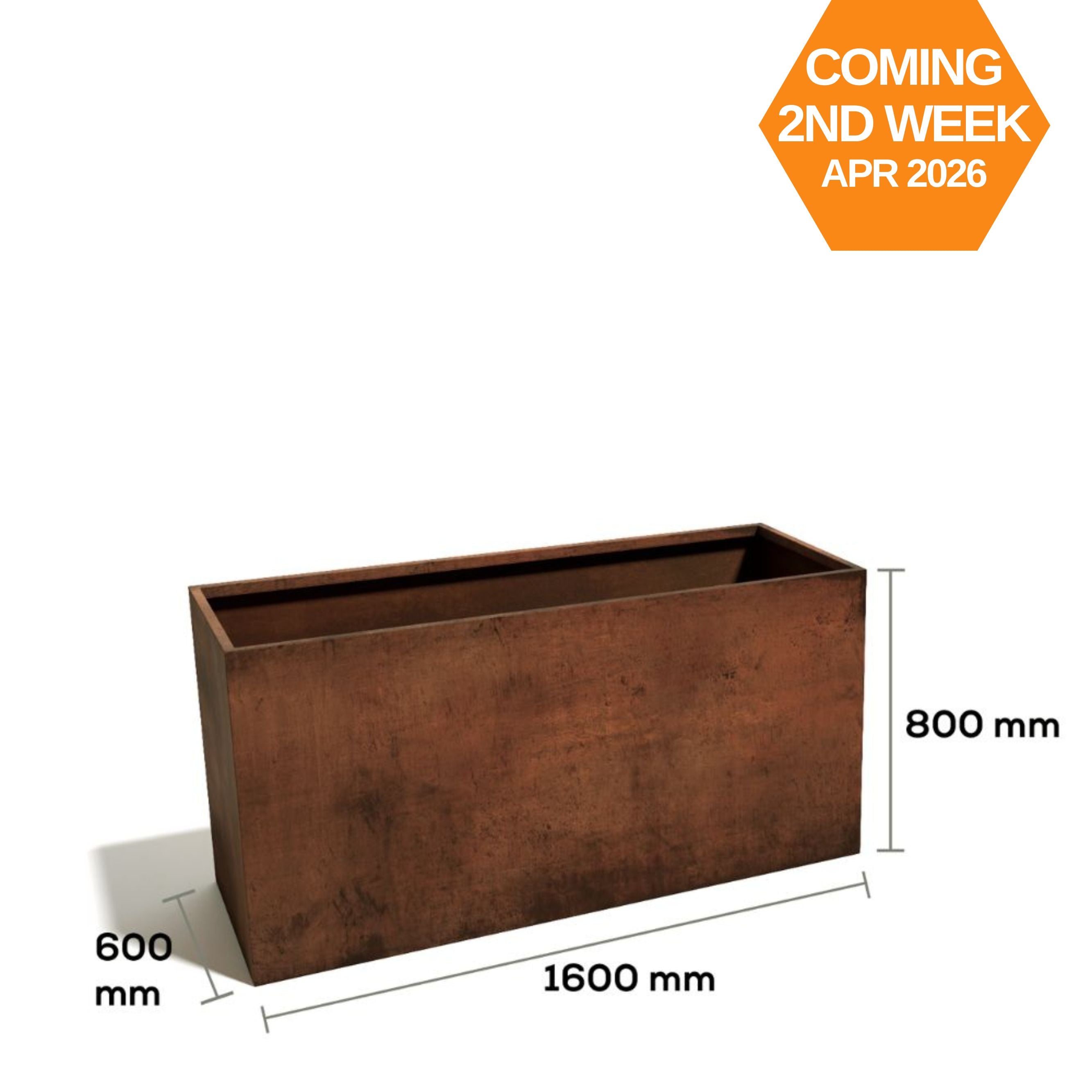 Corten Steel Sentinel Garden Planter Pot Range - Tool Market 