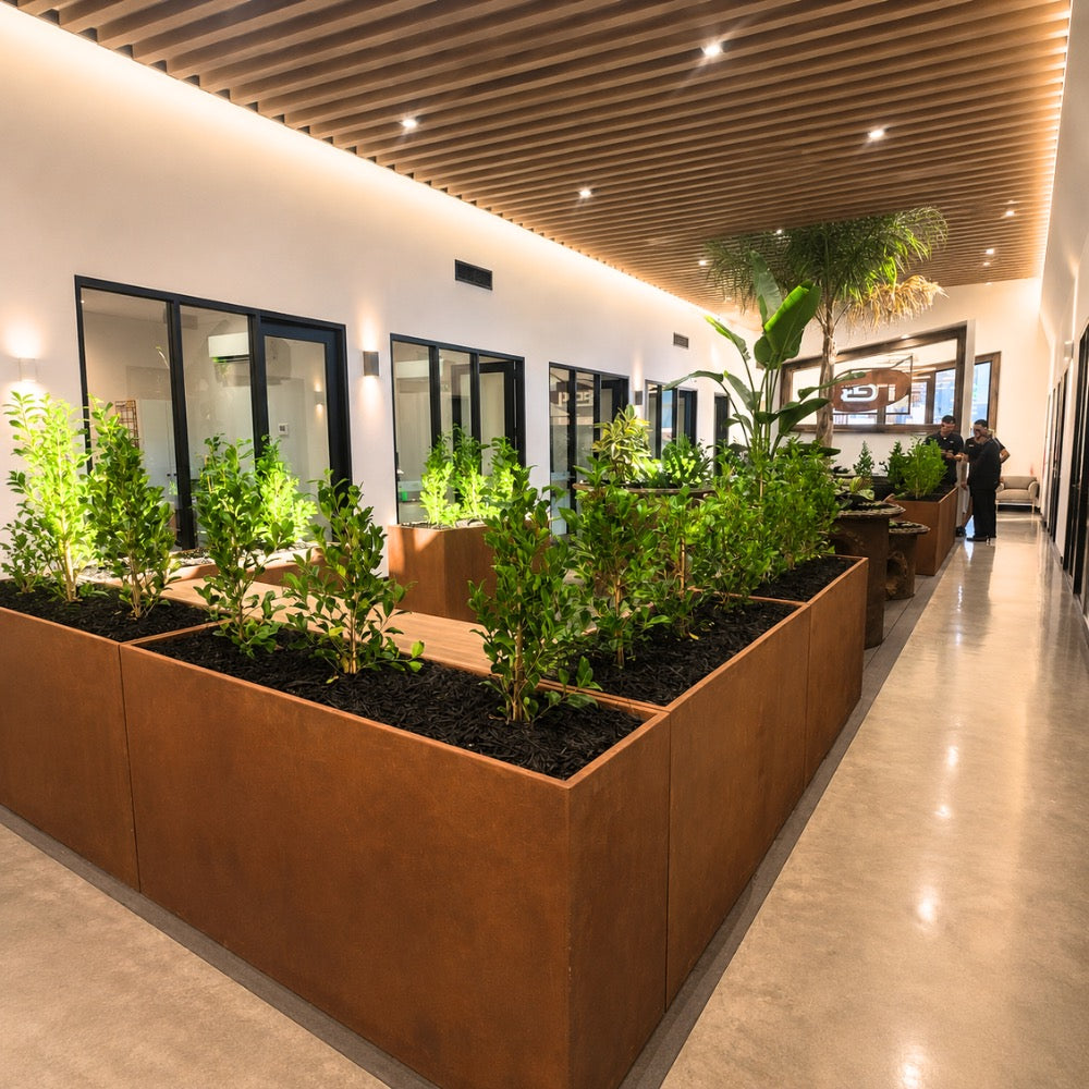 Corten Steel Sentinel Garden Planter Pot Range