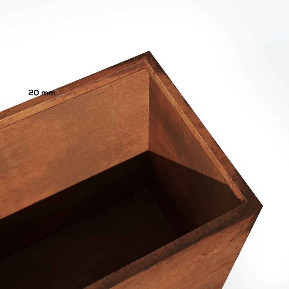 Corten Steel Sentinel Garden Planter Pot Range - Tol Market 