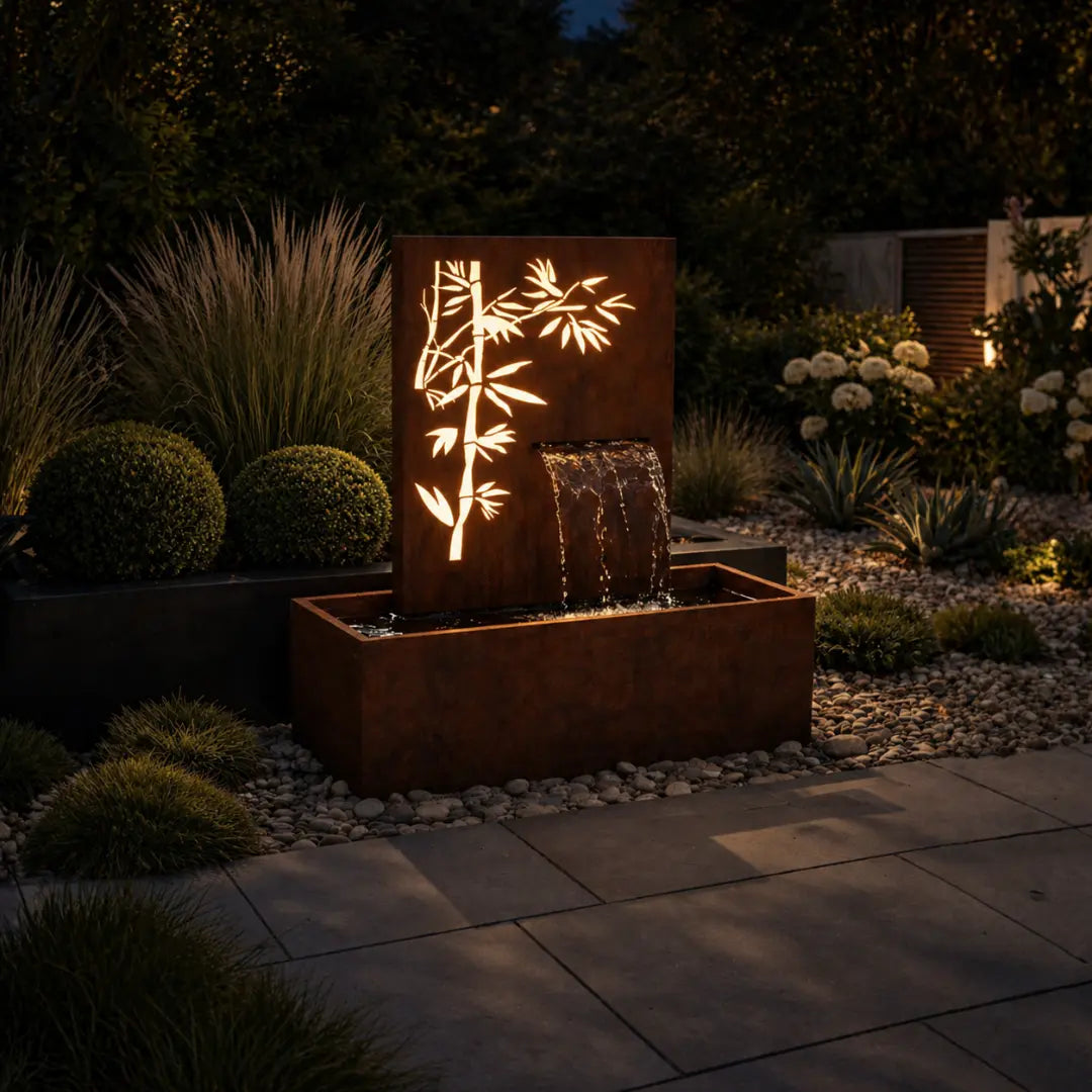 Corten Steel Serenity Water Fountain - Tool Market 
