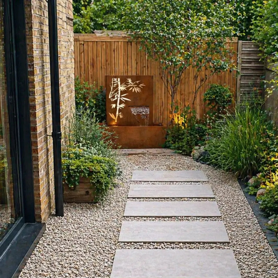 Corten Steel Serenity Water Fountain Hover - Tool Market 