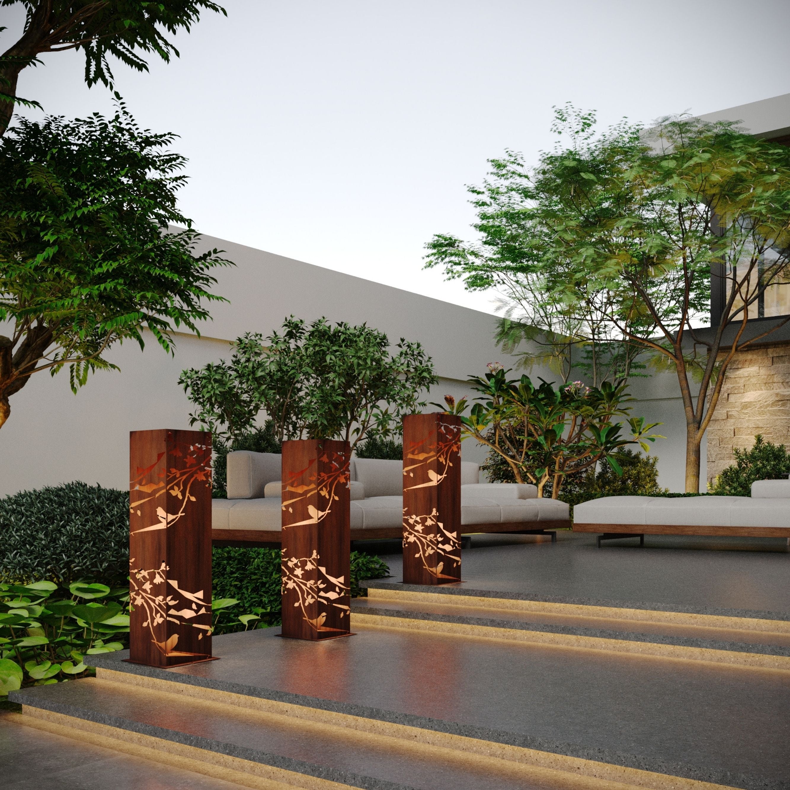 Corten Steel Solari Lamp - Tool Market - Tool Market 